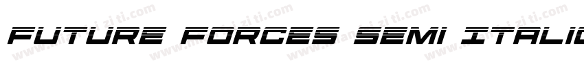 Future Forces Semi Italic字体转换